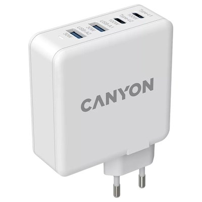 Мережевий зарядний пристрiй Canyon H-65 white (GAN 100W) Canyon H-65 white (GAN 100W) фото