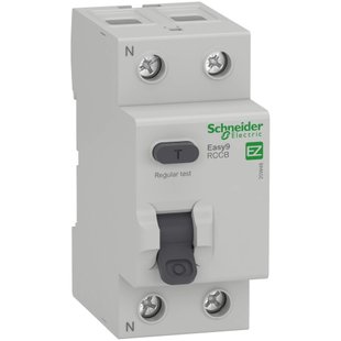 Диференційний вимикач Schneider Electric Easy9 EZ9R34240 2P 40A 30mА Schneider Electric Easy9 EZ9R34240 2P 40A 30mА фото