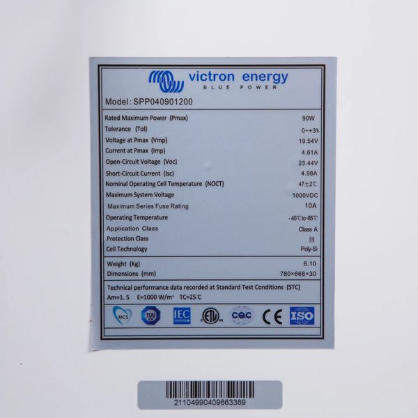 PV модуль Victron Energy 90W-12V 4a, 90Wp, Poly Victron Energy 90W-12V 4a, 90Wp, Poly фото