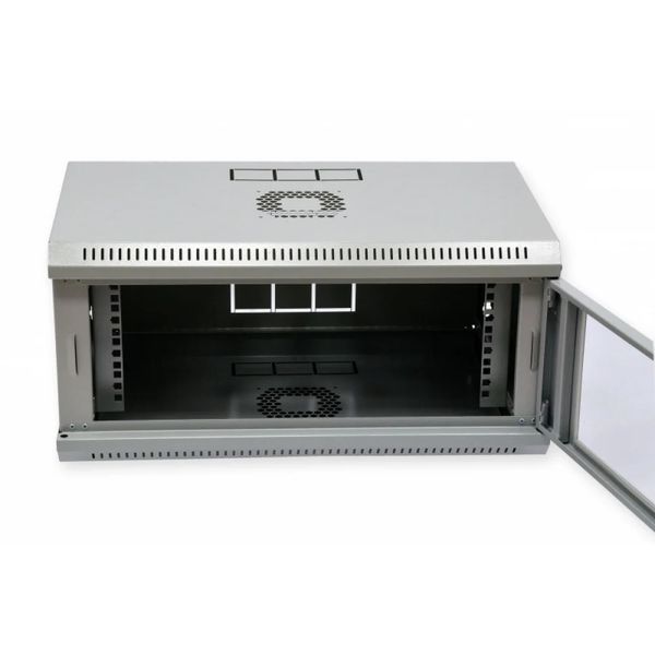 Шкаф 19 "4U, 600x350x284мм (Ш Г В), эконом, акриловое стекло, серый UA-MGSWL435G UA-MGSWL435G фото