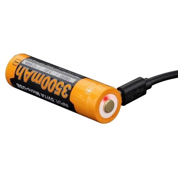 Акумулятор 18650 3500 mAh micro usb зарядка Fenix ARB-L18-3500U Fenix ARB-L18-3500U фото