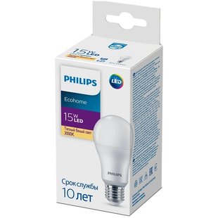 Лампочка Bulb 15W 1350lm Philips Ecohome LED E27830 Philips Ecohome LED E27830 фото