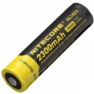 Акумулятор Li-Ion 18650 3.7V (2300 мАг) захищений Nitecore NL1823 Nitecore NL1823 фото