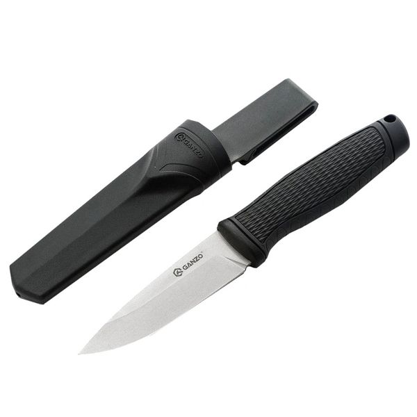 Нож черный с ножнами Ganzo G806-BK Ganzo G806-BK фото