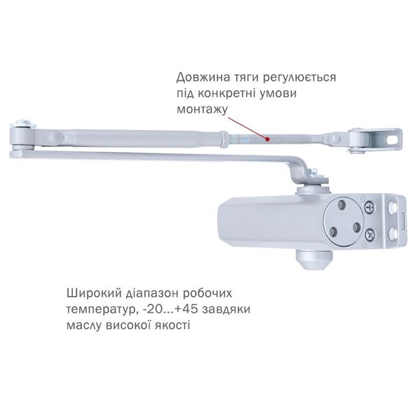 Доводчик RYOBI 9900 9903 SILVER RYOBI 9900 9903 SILVER фото