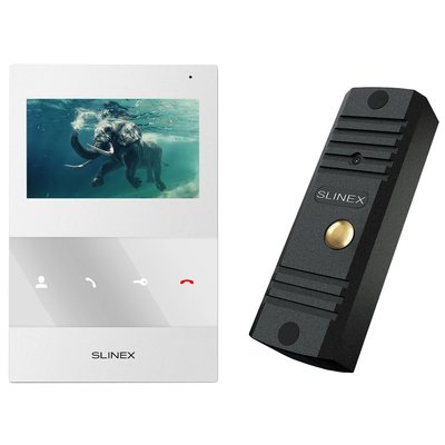 Комплект відеодомофону Slinex ML-16HD(Black)+SQ-04M(White) Slinex ML-16HD(Black)+SQ-04M(White) фото