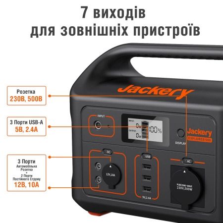 Зарядна станція Jackery Explorer 500EU Jackery Explorer 500EU фото