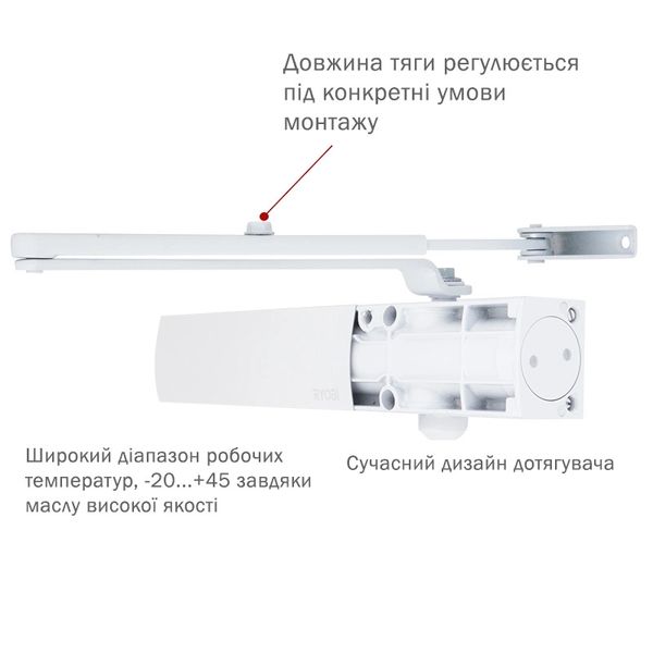 Доводчик RYOBI 1200 D-1200 WHITE RYOBI 1200 D-1200 WHITE фото