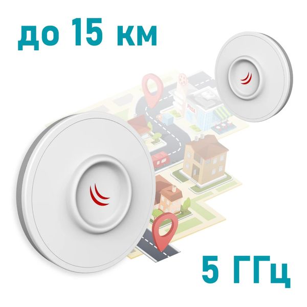 5GHz Wi-Fi точка доступа с усиленной антенной MikroTik DISC Lite5 (RBDisc-5nD) MikroTik DISC Lite5 (RBDisc-5nD) фото