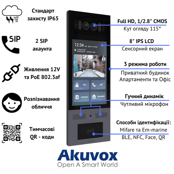 Многоабонентная вызывная панель Akuvox X915S TIAN.1834 фото