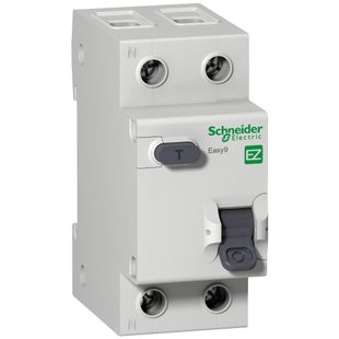 Диференційний автоматичний вимикач Schneider Electric EZ9D34625 Easy9, 1Р+N, 25А 30мА AC Schneider Electric EZ9D34625 Easy9, 1Р+N, 25А 30мА AC фото