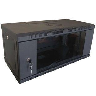 Шкаф коммутационный настенный 4U 600x450 Hypernet WMNC-4U-FLAT-BLACK Hypernet WMNC-4U-FLAT-BLACK фото